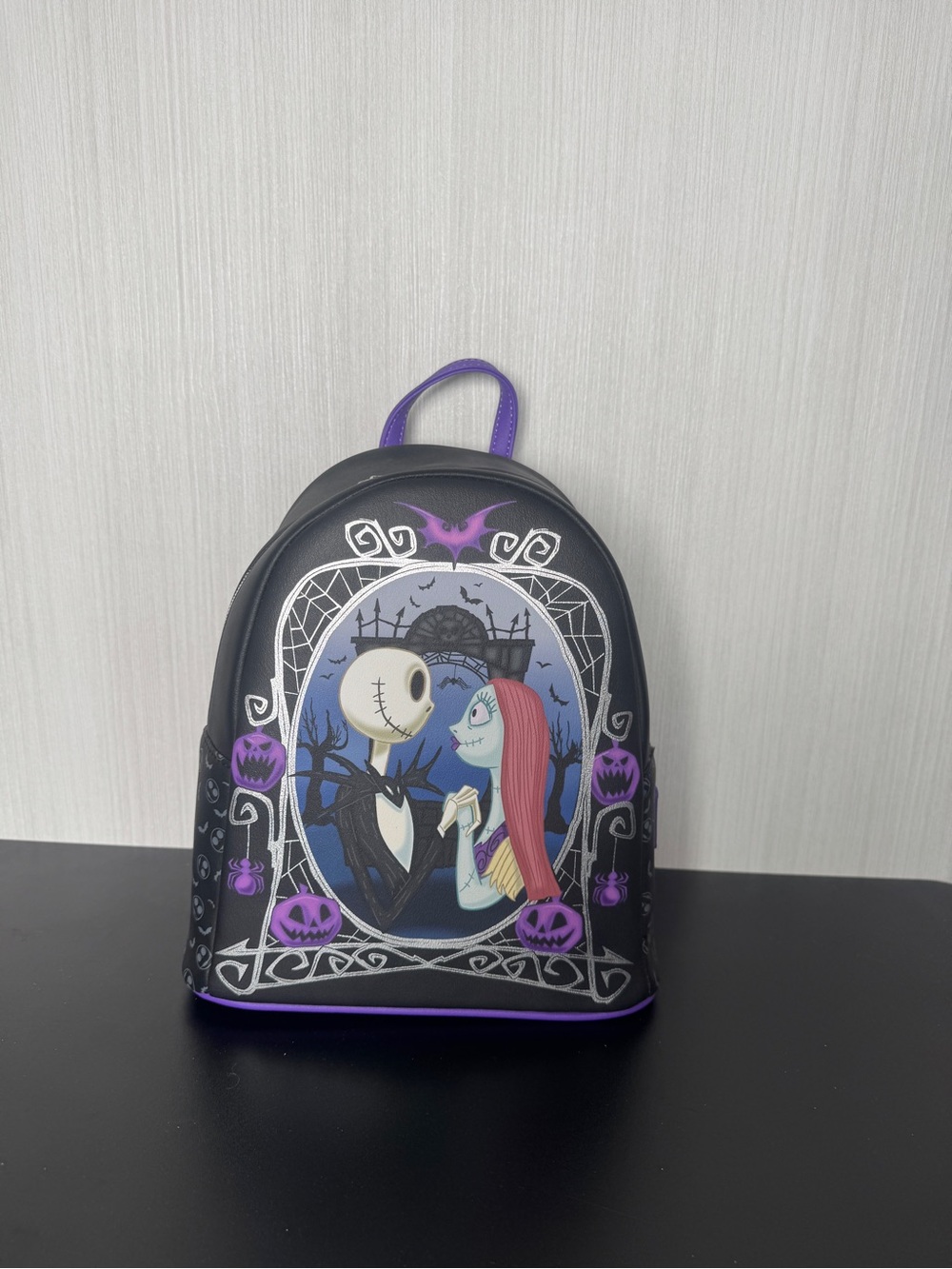 NWT | Loungefly NBC Jack & Sally Pumpkin Frame Backpack